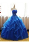 A-Line/Princess Tulle Off-the-Shoulder Sleeveless Applique Floor-Length Prom Dress
