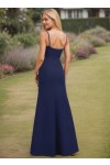Trumpet/Mermaid Cowl Floor-Length Chiffon Bridesmaid Dress With Ruffle
