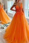 A-Line Prom Dresses Open Back Dress Formal Floor Length Sleeveless V Neck Tulle Backless with Pleats Beading Appliques 2025