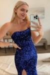 Trumpet/Mermaid Ruffles Strapless Sleeveless Sweep/Brush Train Prom Dresses